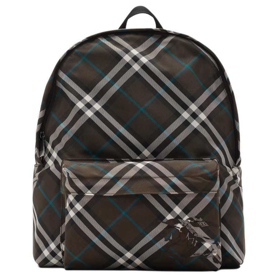Burberry Burberry Polyester Backpack Men's Gray