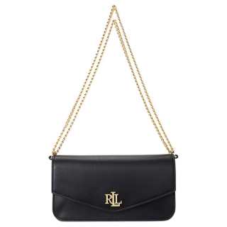 LAUREN RALPH LAUREN Polo Ralph Lauren Leather Crossbody Bag, Shoulder Bag Medium Women's Black