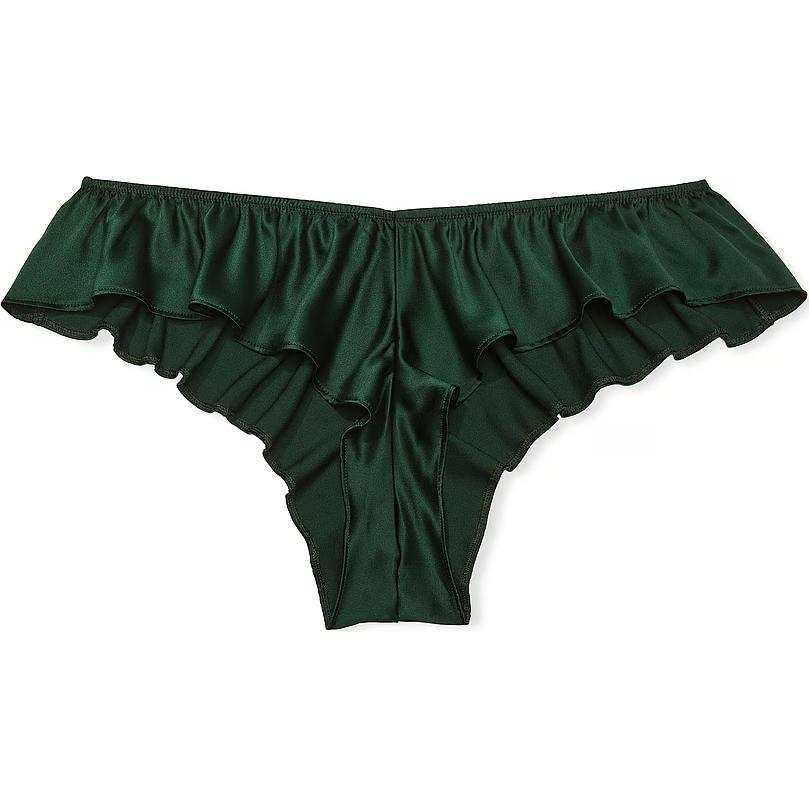 Victoria's Secret Very Sexy Satin Bows Cheeky Panty/Botanical Green Briefs Women's 1 Pack Green