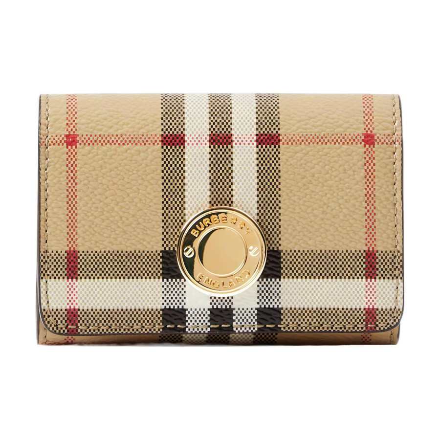 Burberry Leather One Shoulder Crossbody Card Holder Women's Archive Beige