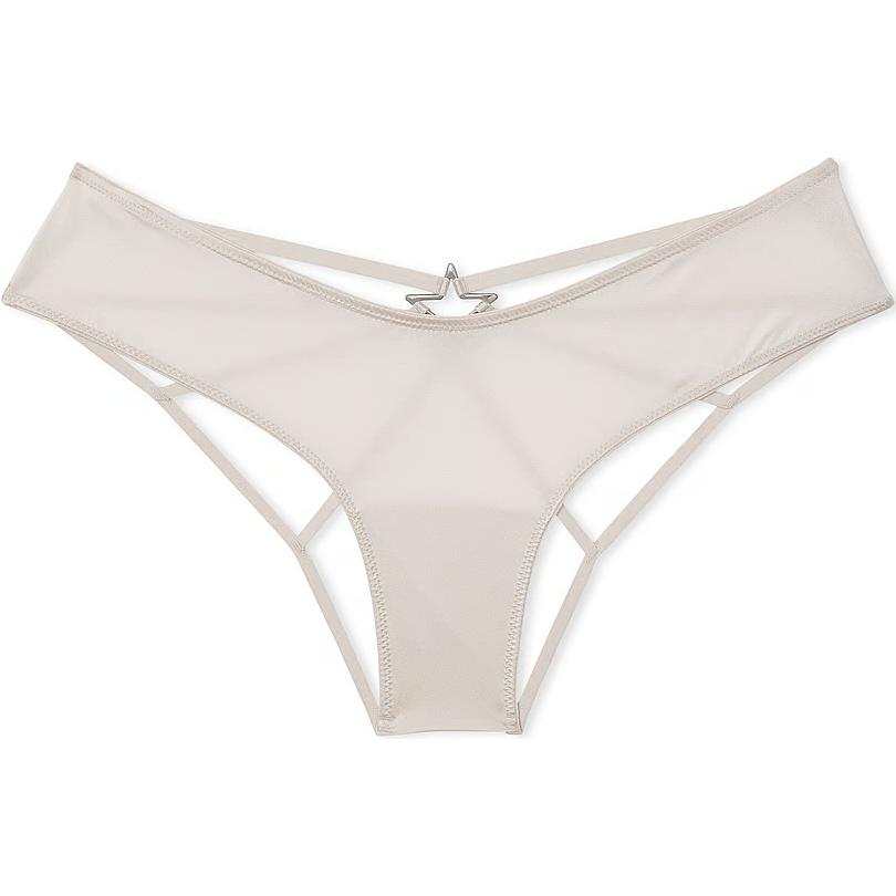 Victoria's Secret Very Sexy Smooth High Leg Cheeky Panty/Delfin Grey Underpants Women's 1 Pack Coconut White