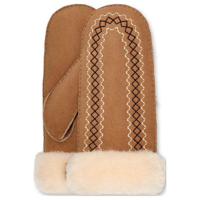 UGG UGG Shearling Gloves Women's Chestnut