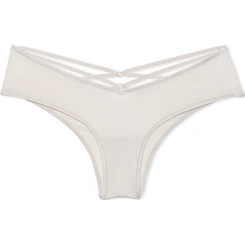 Victoria's Secret Very Sexy Smooth High Leg Cheeky Panty/Delfin Grey Briefs Women's 1 Pack Coconut White