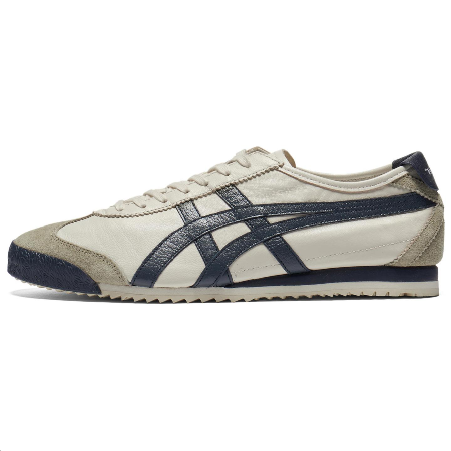 Onitsuka Tiger MEXICO 66 Slip Resistant Abrasion Resistant Low top Casual Shoes Unisex Beige Blue