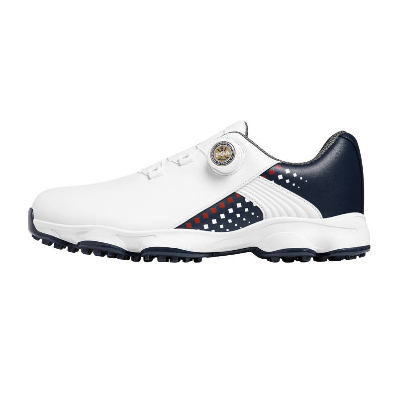 PGA Slip Resistant Low top Golf Shoes Men's White Blue