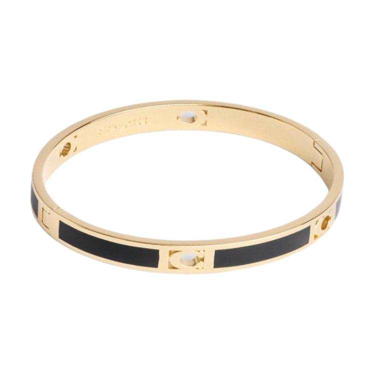 COACH COACH Enamel Bangles Unisex Gold/Black