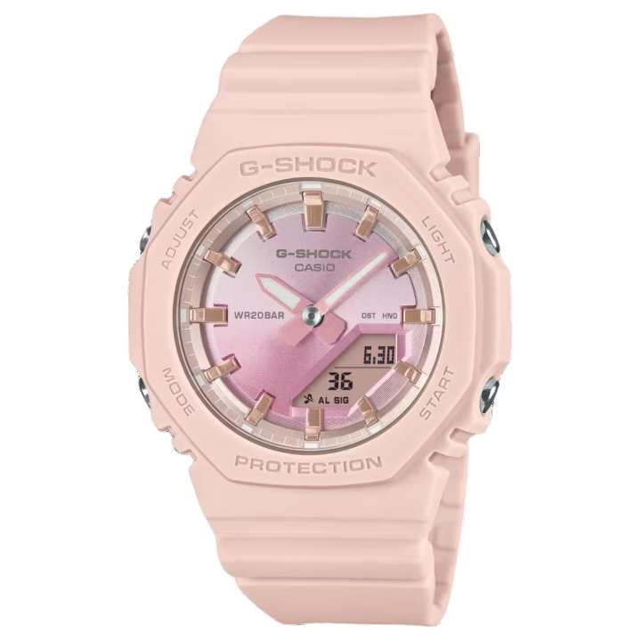 CASIO CASIO Unisex Liquid Crystal/Analog Dual Display Series Pink Watch GMA-P2100SG-4A