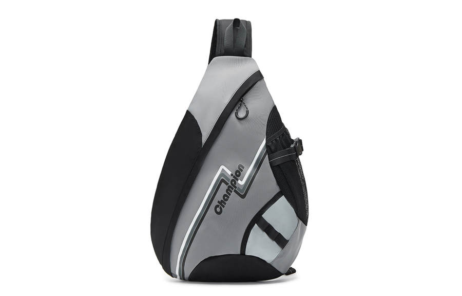 Champion Quiver Bag Fabric Sling Bag, Crossbody Bag Regular Unisex Smoke Gray & Black