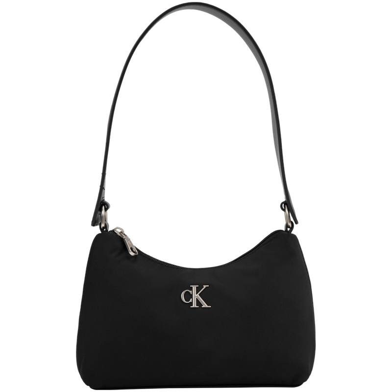 CALVIN KLEIN Fabric Shoulder Bag Medium Women's Space Black