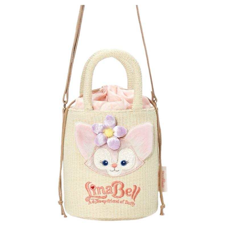 Disney Straw Woven Bucket Bag, Handbag, Crossbody Bag, Shoulder Bag Women's Beige