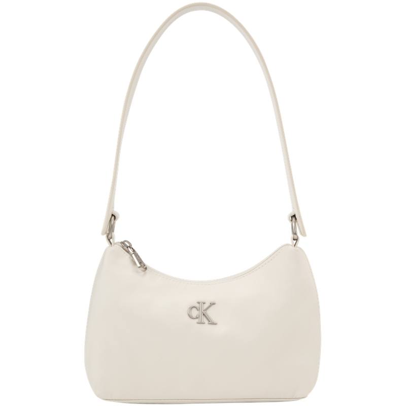 CALVIN KLEIN Fabric Shoulder Bag Medium Women's Ivory