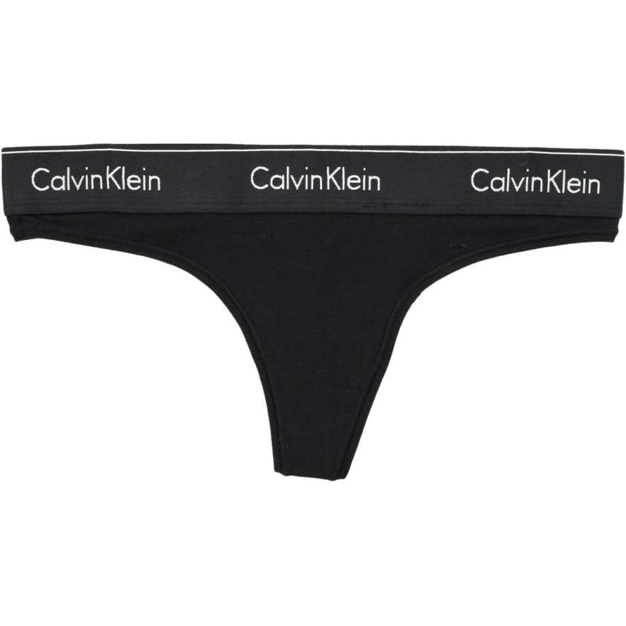 CALVIN KLEIN Thong Women's 1 Pack Black