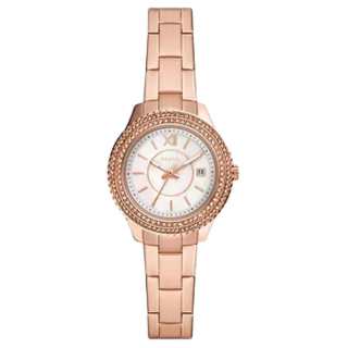 FOSSIL Wrist Watches Quartz Movement Stainless Steel Strap 30mm Mother of Pearl Color Watch Dial Women's Watch