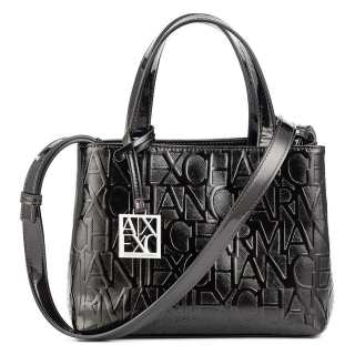 ARMANI EXCHANGEAE Pu Bucket Bag, Shoulder Bag, Crossbody Bag, Handbag Women's Black