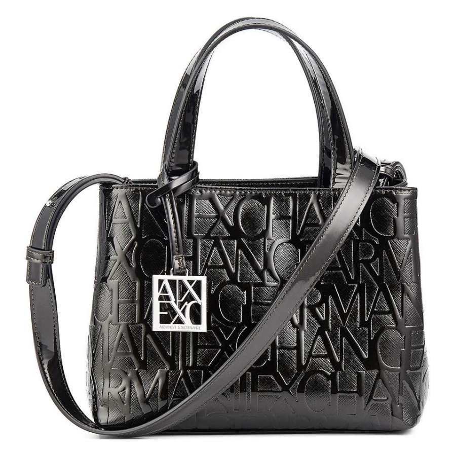ARMANI EXCHANGE ARMANI EXCHANGEAE Pu Bucket Bag, Shoulder Bag, Crossbody Bag, Handbag Women's Black