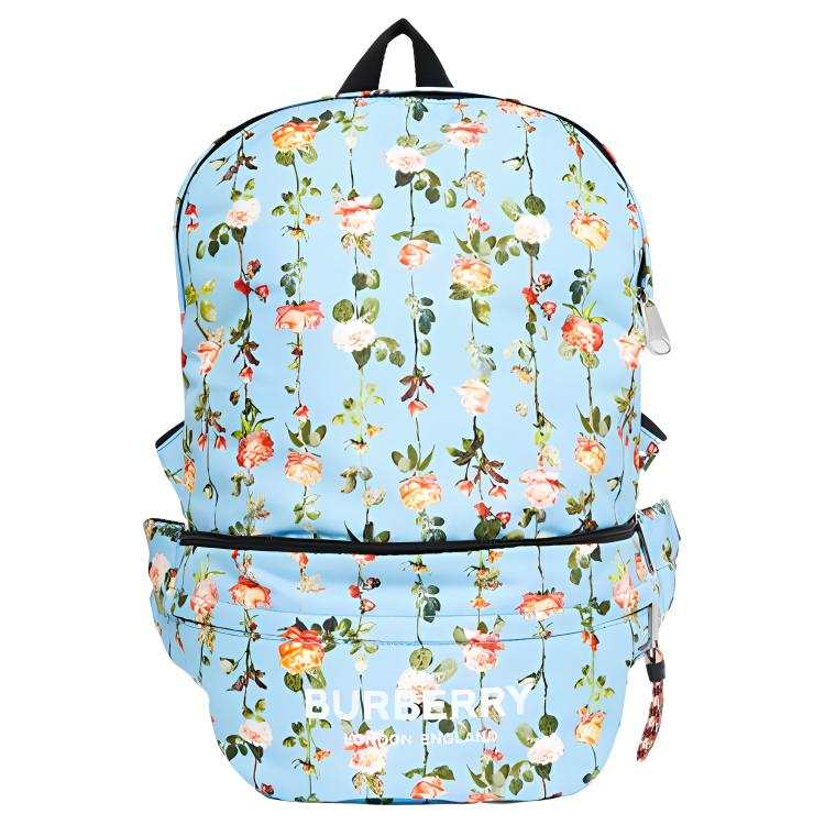 Burberry Polyamide With Leather Backpack Fanny Pack Kids' Blue