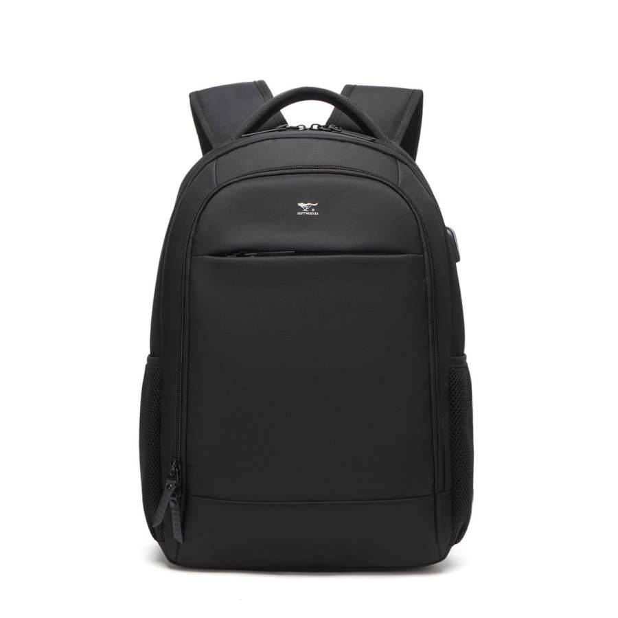 SEPTWOLVES SEPTWOLVES Fabric Backpack Men's Black