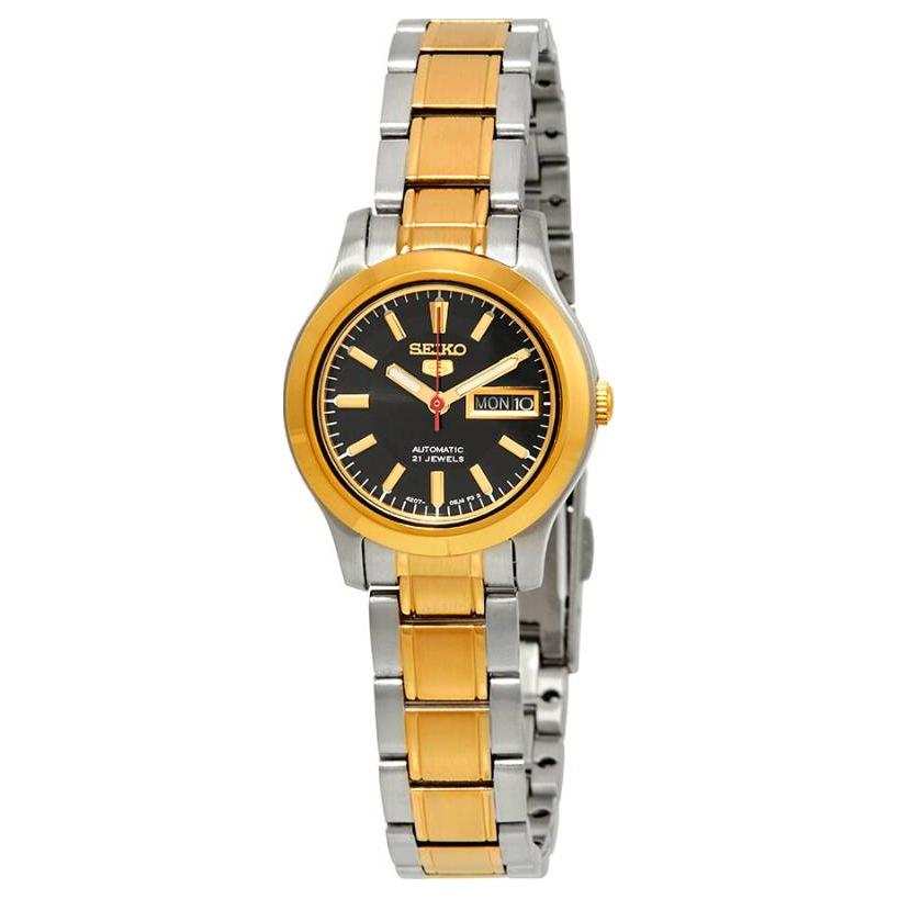 SEIKO Automatic Mechanical Movement Stainless Steel Strap Watch Women's Watch Black Dial