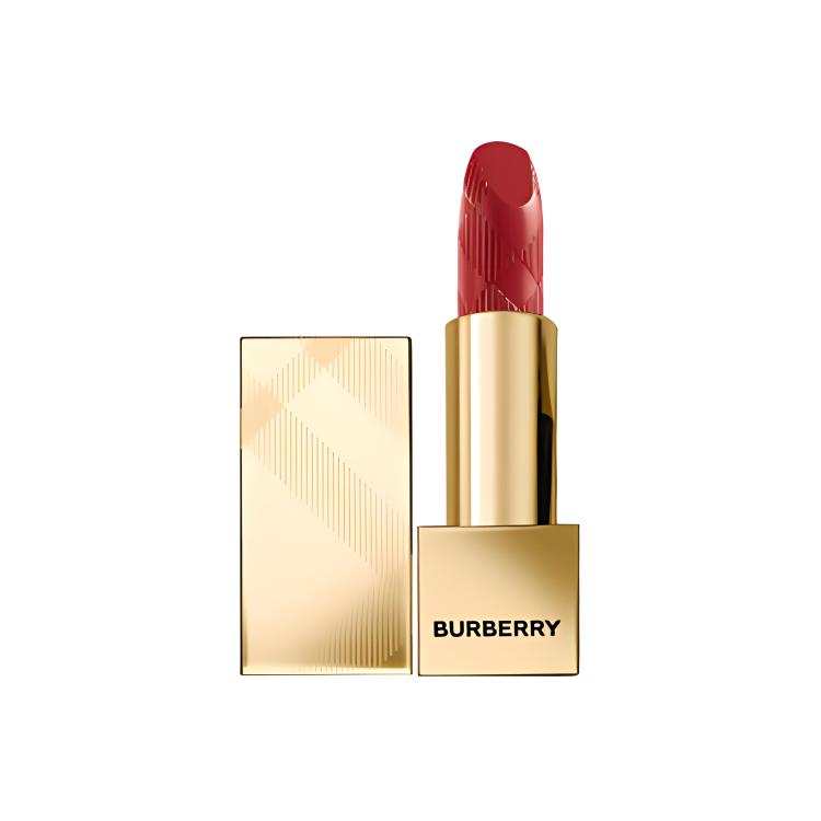 Burberry Satin Color Small Gold Brick Lipstick, Skin Flattering Lip Balm Cream Moisturizing Complexion Glossy Lip Shiny