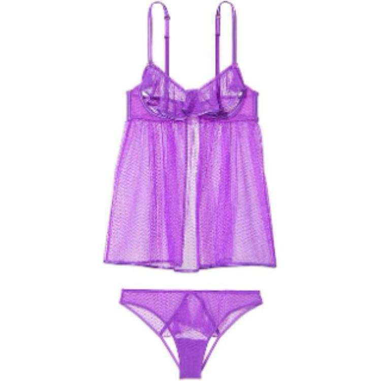 Victoria's Secret Pajama Set Women's Purple