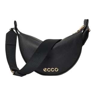 Ecco Cow Leather Shoulder Bag, Crossbody Bag Small Women's Black