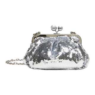 WEEKEND MaxMara Polyester Clutch Small Women's Silver