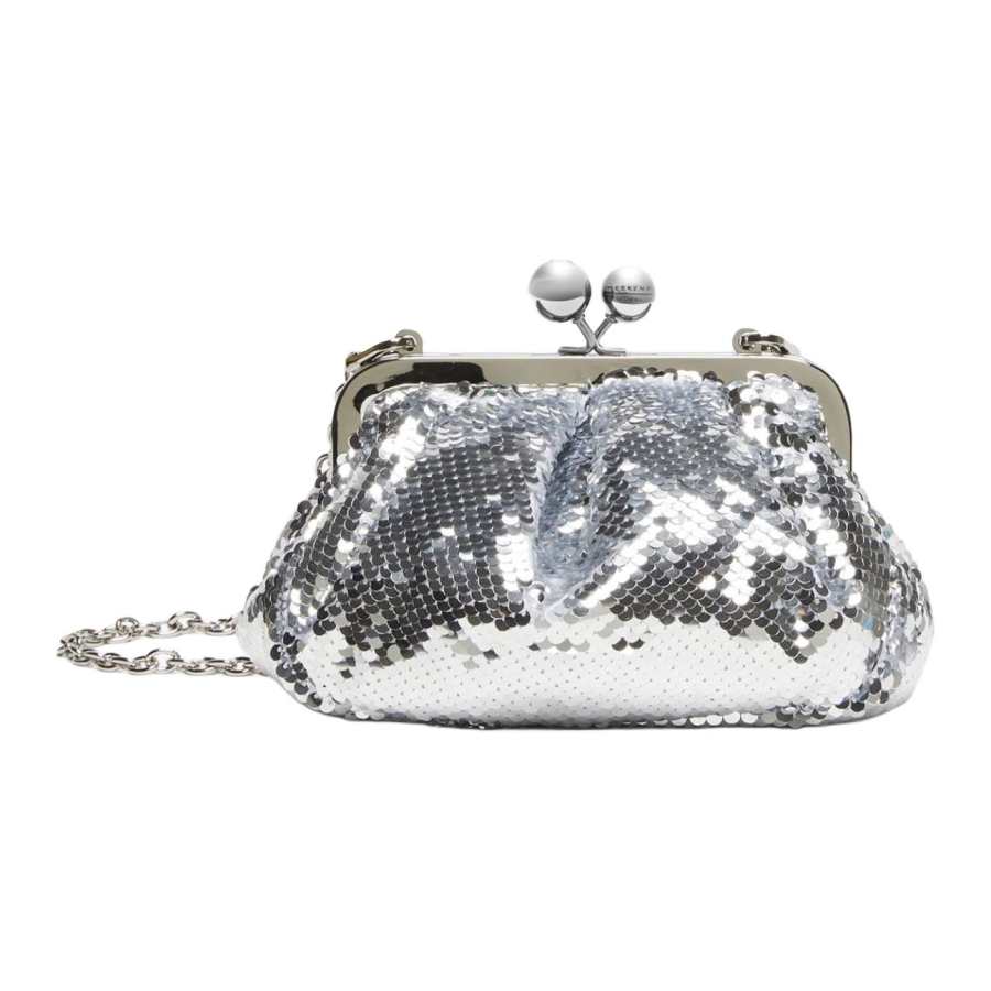 WEEKEND MaxMara Polyester Clutch Small Women's Silver