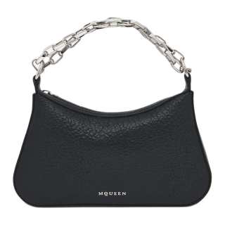 Alexander McQueen T Bar Grain Lambskin Coin Purse Handbag Mini Women's Black