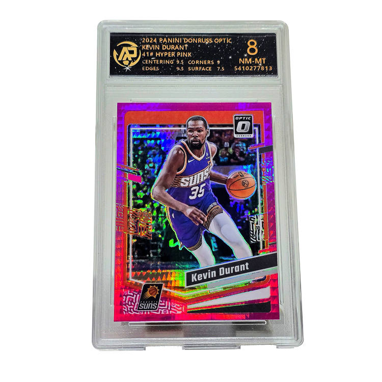 PANINI PANINI KD Player Card, Durex Collection, Pink Folded Full Screen Pulse, Multicolor Holographic Card Graded Cards 1 Pc