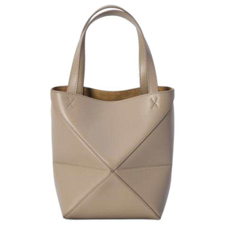 LOEWE Puzzle Fold Calfskin Shoulder Bag, Crossbody Bag, Handbag Mini Women's Sand