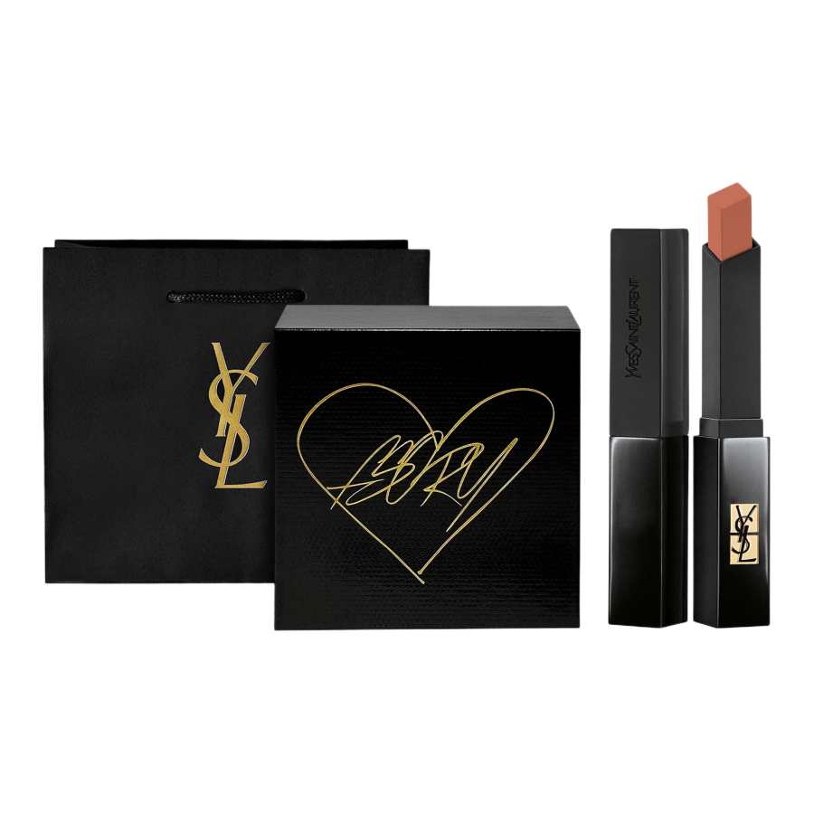 SAINT LAURENT Black Gold Box Lipsticks Velvet Easy to Blend Natural Long Lasting No Transfer Birthday Gift