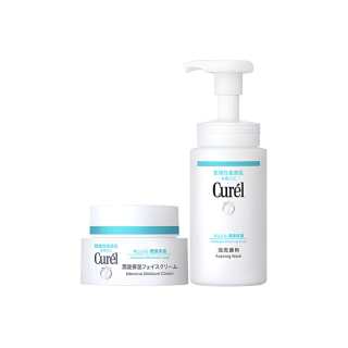 Curél KERUN Hydrating And Moisturizing Skincare Sets Soothing Cleaning Cleanser 150ml+Cream 40g