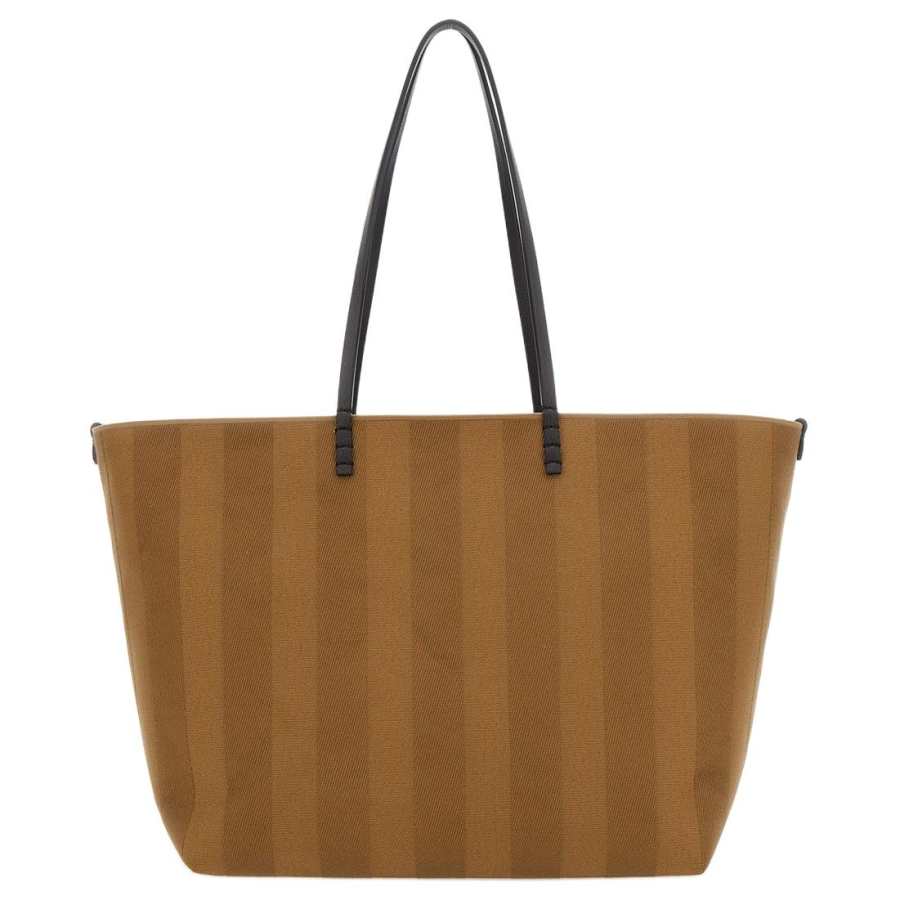 FENDI Cotton Tote Bag, Shopping Bag, Handbag, Shoulder Bag Women's Light Umber