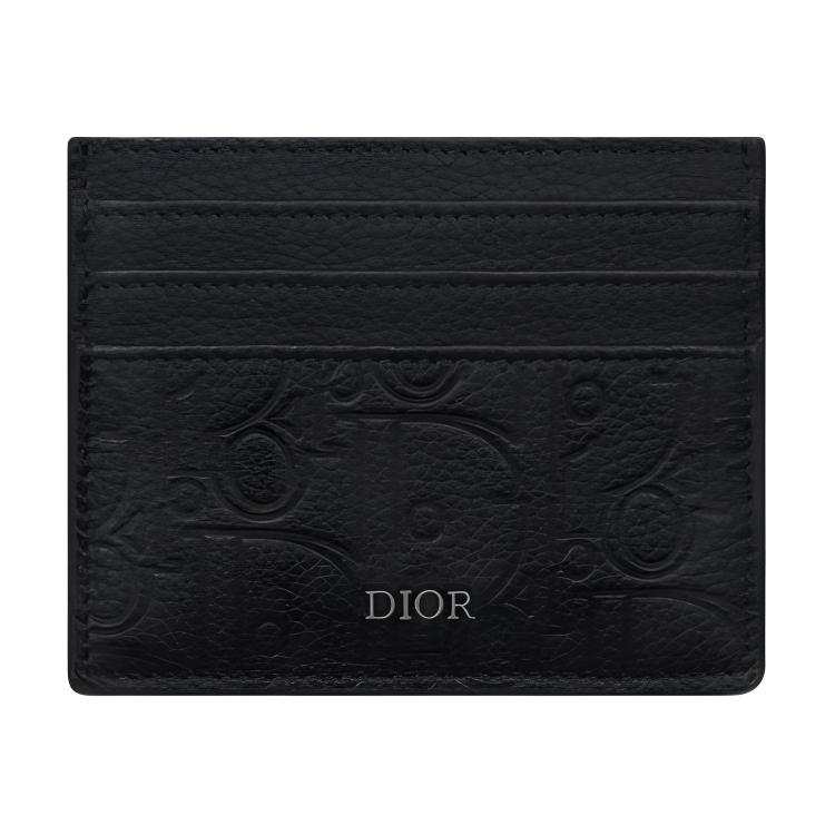 DIOR DIOR Cow Leather Card Holder Men's Black