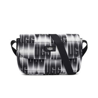 UGG Fabric Shoulder Bag, Crossbody Bag Women's Black White Gradient