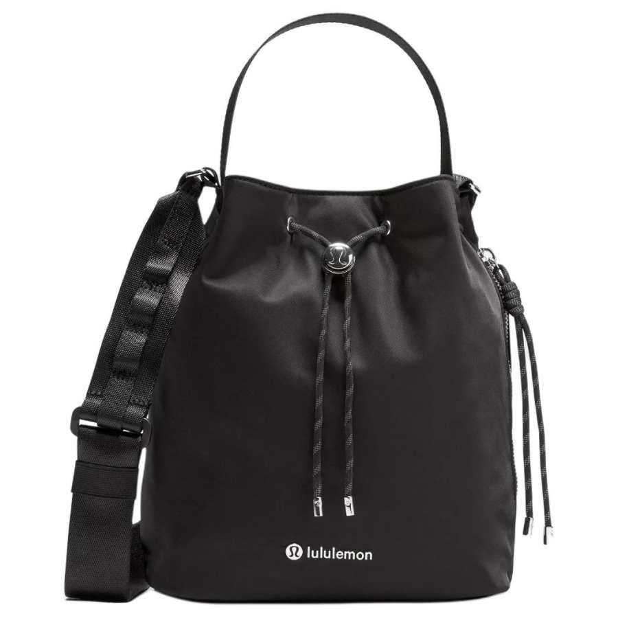 Lululemon Recycled Nylon Bucket Bag, Shoulder Bag, Crossbody Bag, Handbag Women's Black