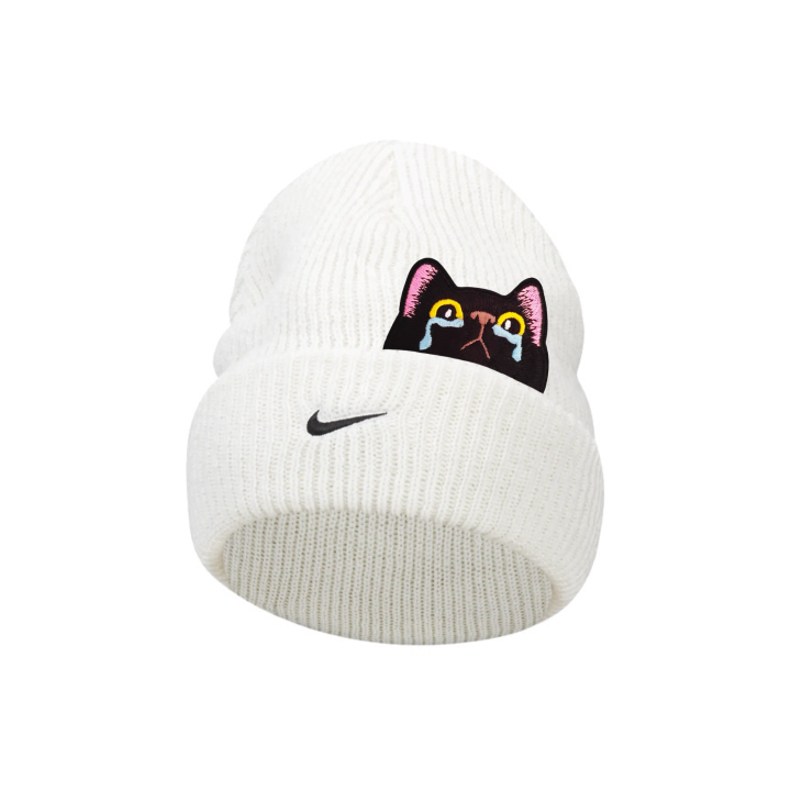 Nike Nike Cotton, Polyester Beanies Unisex White