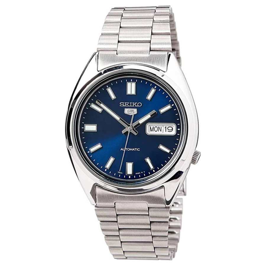 SEIKO 5 30m Water Resistant Automatic/Manual Mechanical Movement Stainless Steel Strap Watch