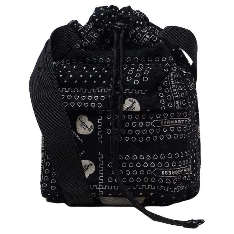 Carhartt WIP Cotton Shoulder Bag, Crossbody Bag Regular Men's Black
