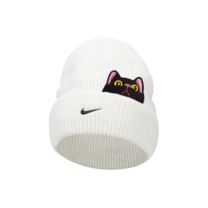 Nike Nike Cotton, Polyester Beanies Unisex White