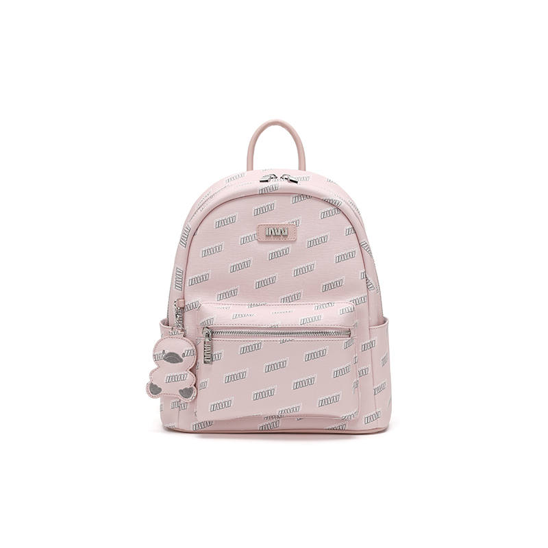 SEPTWOLVES SEPTWOLVES Letter Print PVC Backpack Regular Women's Pink