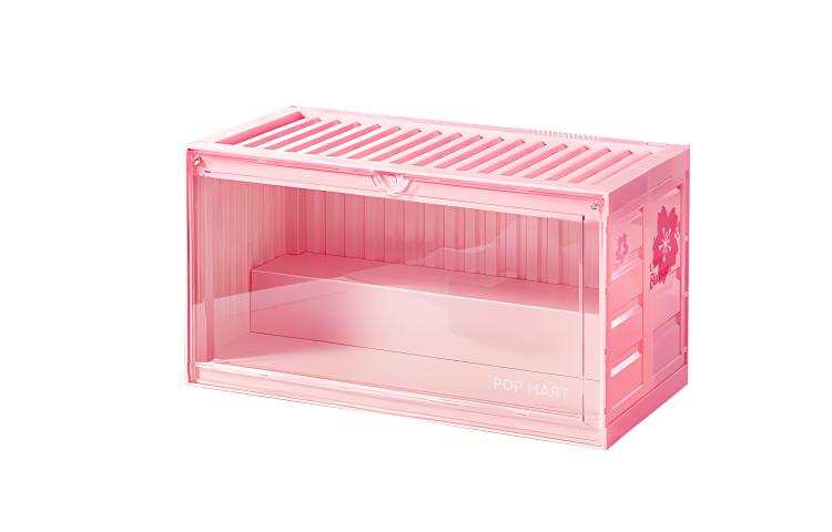 POP MART POP MART Cherry Blossom Tipsy Collection, Container, Luminous Display Case Cute Model Accessories 17cm