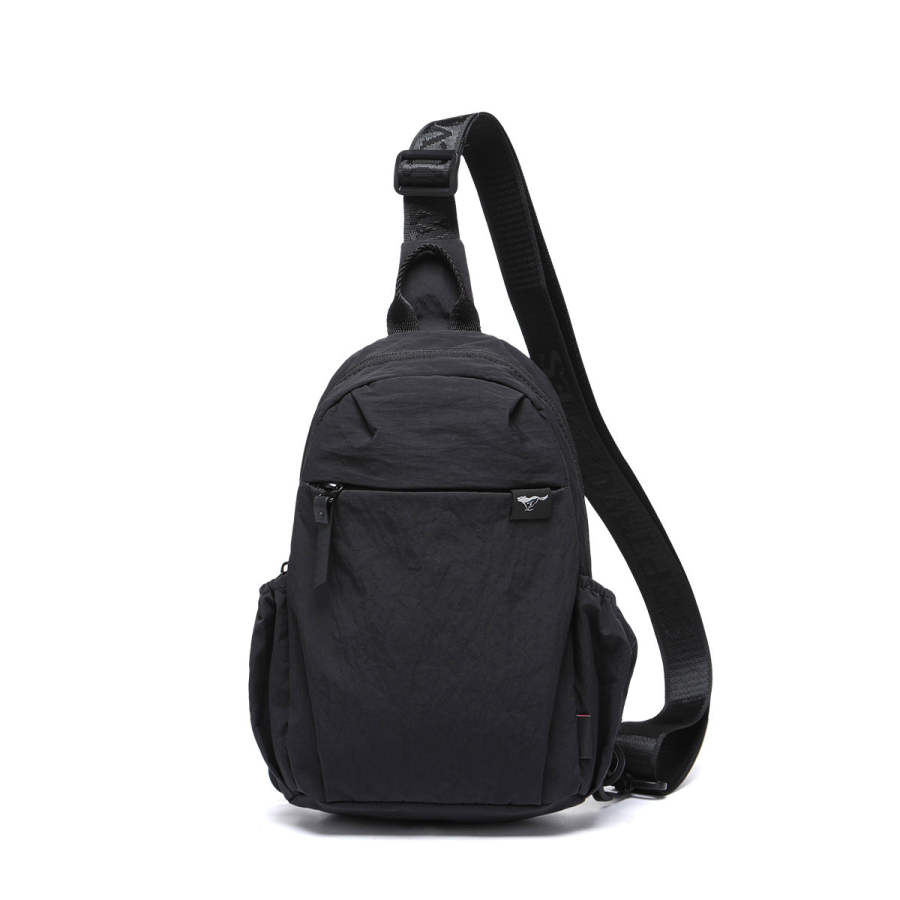 SEPTWOLVES SEPTWOLVES Fabric Sling Bag Regular Men's Black
