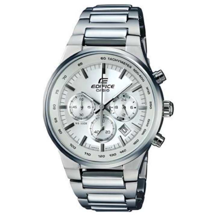 CASIO CASIO EDIFICE Quartz Movement Stainless Steel Strap Watch Men's Watches White Dial