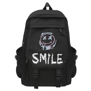 LEXI Nylon Backpack Regular Unisex Black/White