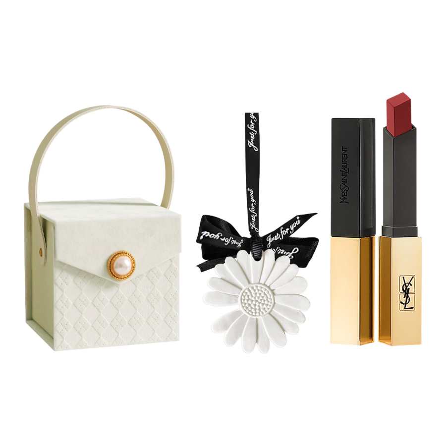 SAINT LAURENT Lipstick Sample Set Diamond Camellia Box Easy to blend 1.5g Birthday Gift