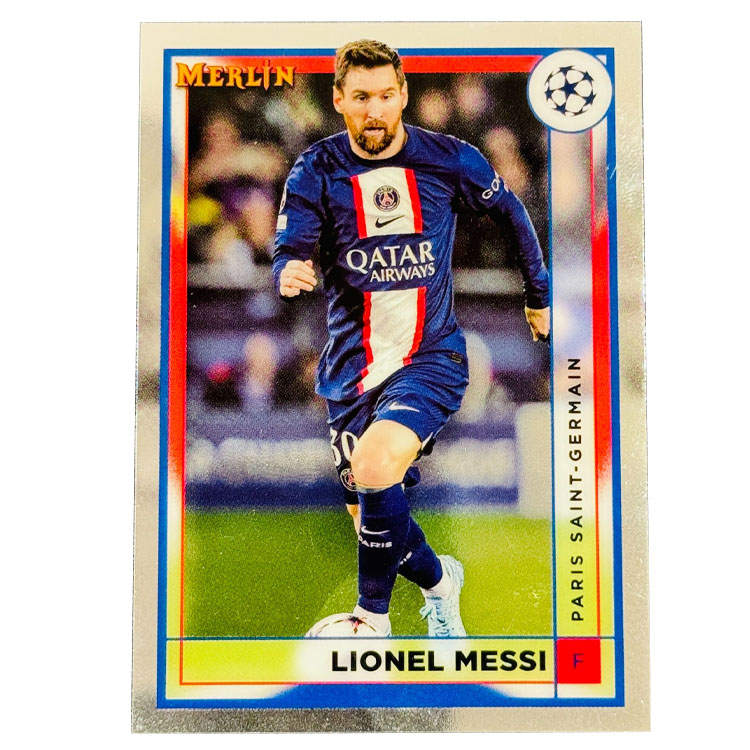 Topps Large Paris, Barcelona, Merlin Chrome Base Player Cards, Collectible Condition Sports Cards 1 Pc