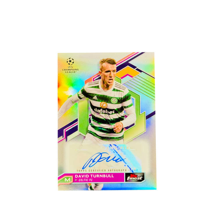 Topps Ternbull, Signature, Signature, Celtic Team, Silver Fold Finest Collection, Passable Condition, Star Card
