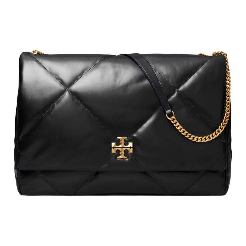 TORY BURCH Kira Nappa Leather Crossbody Bag, Shoulder Bag Large Unisex Black