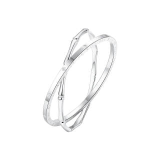 VANA 990 Silver Material Sterling Silver Bangles Women's Silver White